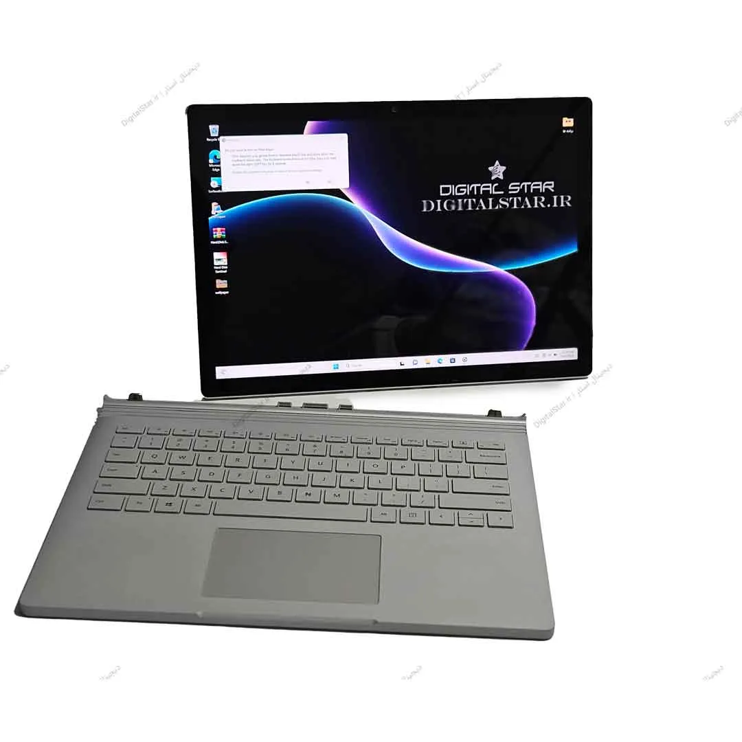 لپ تاپ 13.5 اینچ مایکروسافت سرفیس بوک 2 پردازنده i7 رم 16 گیگابایت حافظه 512 گیگابایت گرافیک دو گیگابایت - Surface Book 2 i7 8650U 16GB 512GB 2GB GTX 1050 2 سرفیس بوک 3 i5