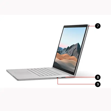 لپ تاپ 13.5 اینچ مایکروسافت سرفیس بوک 2 پردازنده i7 رم 16 گیگابایت حافظه 512 گیگابایت گرافیک دو گیگابایت - Surface Book 2 i7 8650U 16GB 512GB 2GB GTX 1050 7 خرید surface book 2 i7