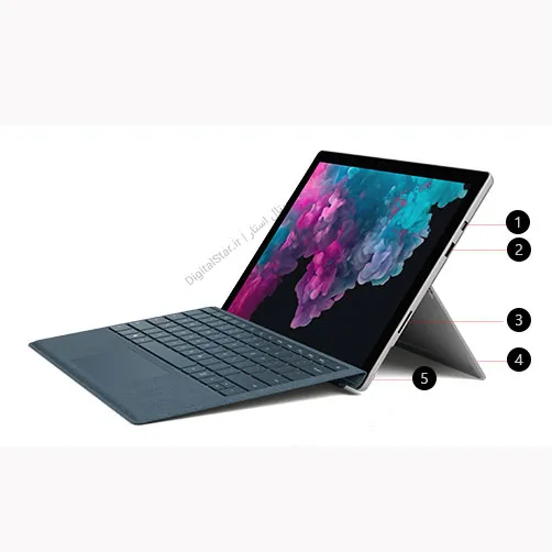 لپ تاپ مایکروسافت سرفیس پرو 6 پردازنده i7 رم 16 گیگابایت حافظه 512 گیگابایت - microsoft surface pro 6 i7 8650U 16gb 512gb 6 خرید surface pro 6 i7