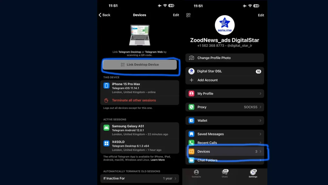 آموزش نصب واتساپ و تلگرام روی کامپیوتر و لپ تاپ ویندوز 10 و 11 (آموزش و دانلود واتساپ و تلگرام) 27 ورود به تلگرام وب روی ویندوز